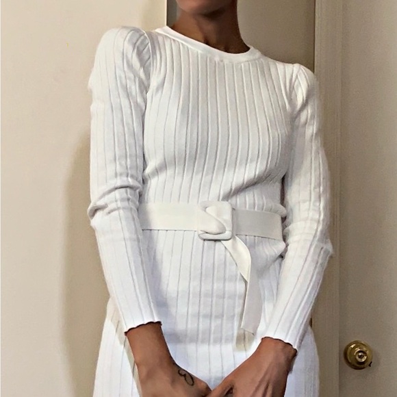 Belted Sweater Dress - Picture 5 of 8